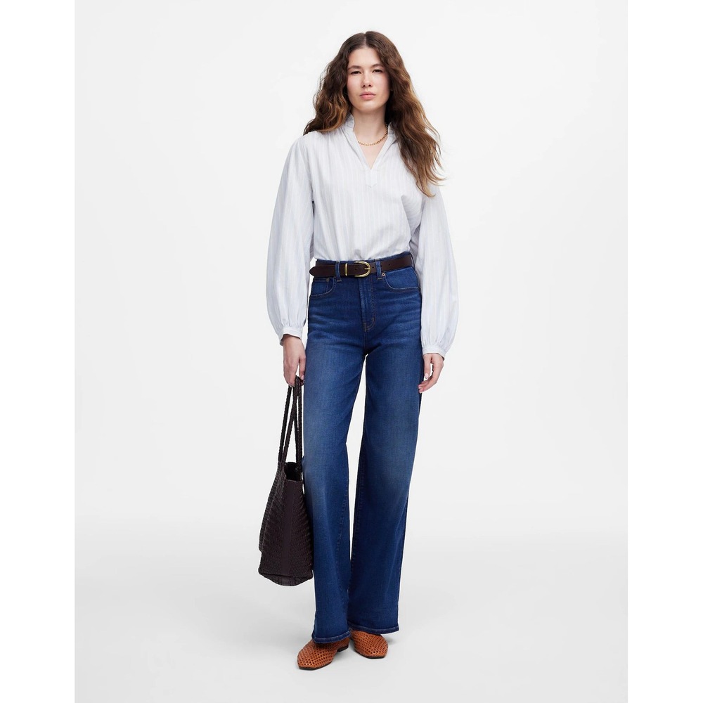 Madewell Perfect Vintage Wide Leg Jean Womens 25 Pipestone Wash Denim Western